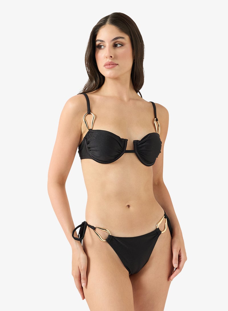 جينجر طقم بيكيني بلمسة ذهبية قطعتين - Image 5